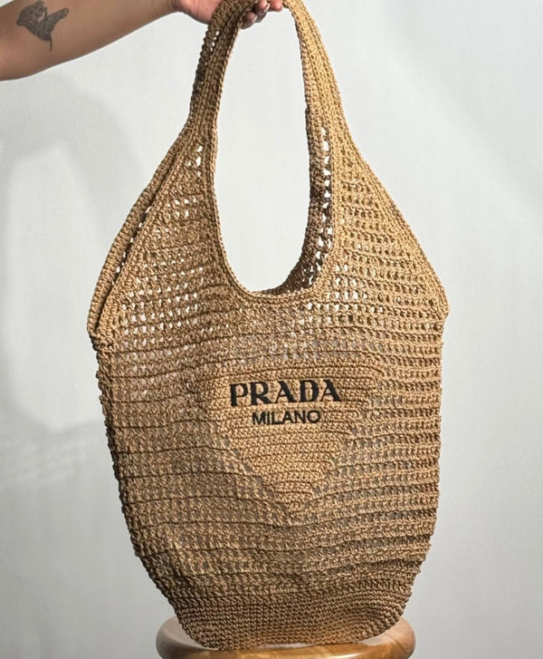 Prada Crochet Tote Bag