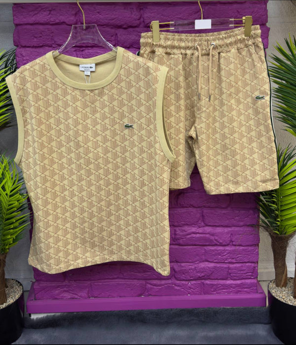 Lacoste Summer - Tracksuit Sleeve-Less Beiz