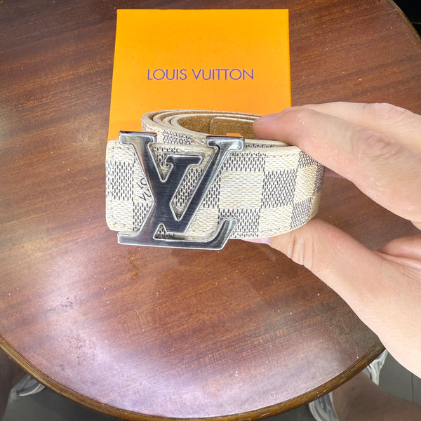 Louis Vuitton  - Silver K10 Damier Belt