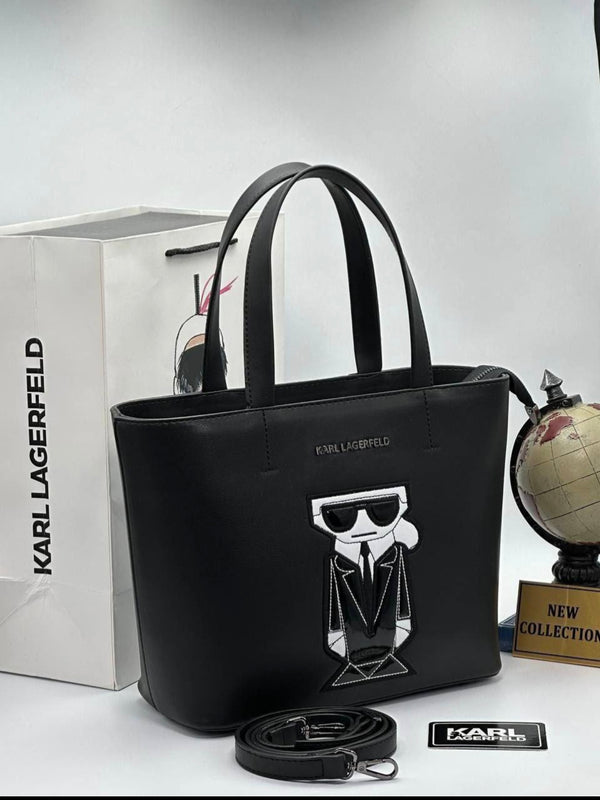 Karl Lagerfeld Maybelle Small Tote Crossbody Black