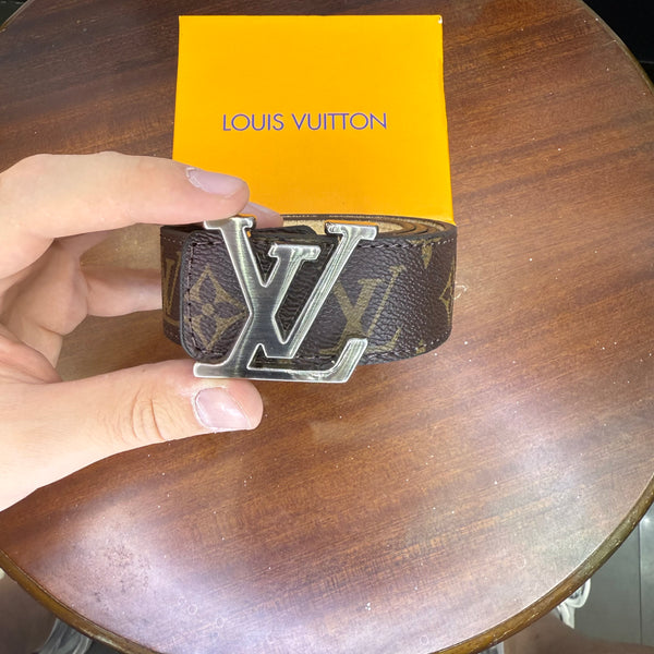Louis Vuitton  - Silver K08 Monogram Belt