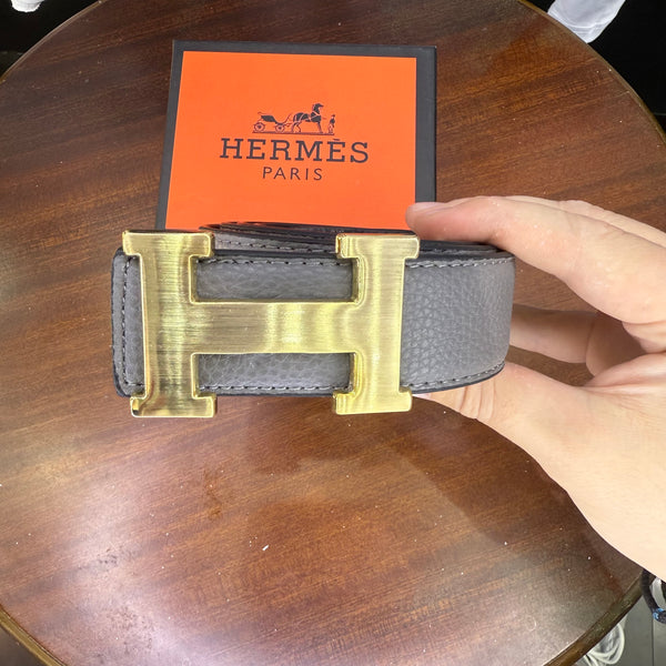 Hermes - Gold K12 Double Faced Belt